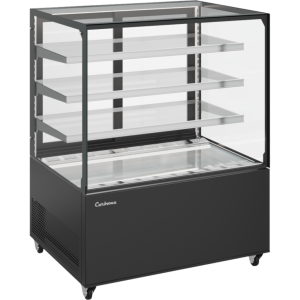 Витрина кондитерская Carboma KC71-130 VV 1,2-2 (9005) открытая