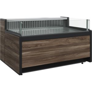 Витрина холодильная Carboma GC111 VM 0,94-2 (открытая, динамика) (1008 Темный дуб)