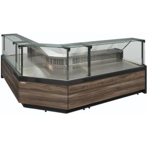 Витрина холодильная Carboma GC111 VM 1,5-1 (1008 Темный дуб) (динамика, газлифт, без боковин) - Изображение 4