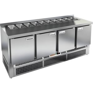 Стол холодильный для салатов HiCold SLE1-1111SN (1/3) без крышки