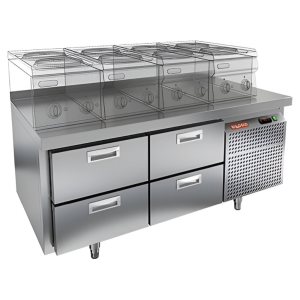 Стол морозильный HiCold GN 22/BT LT SH О под тепловое оборудование