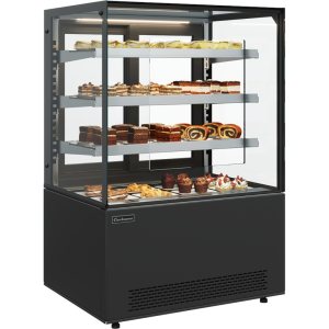 Витрина кондитерская Carboma KC71-130 VV 0,9-2 (9005) (self, оргстекло) открытая  - Изображение 2