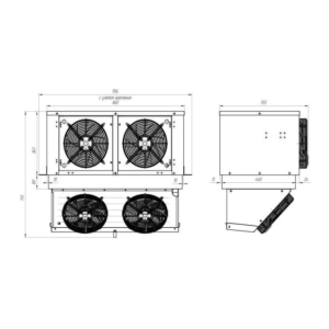 Моноблок холодильный среднетемпературный Intercold MMCM-231/220 FT T (опция -30° С) - Изображение 2