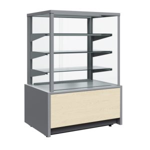 Витрина кондитерская Carboma KC70 N 0,6-1 Light Паттерн (0106 Седой дуб) нейтральная